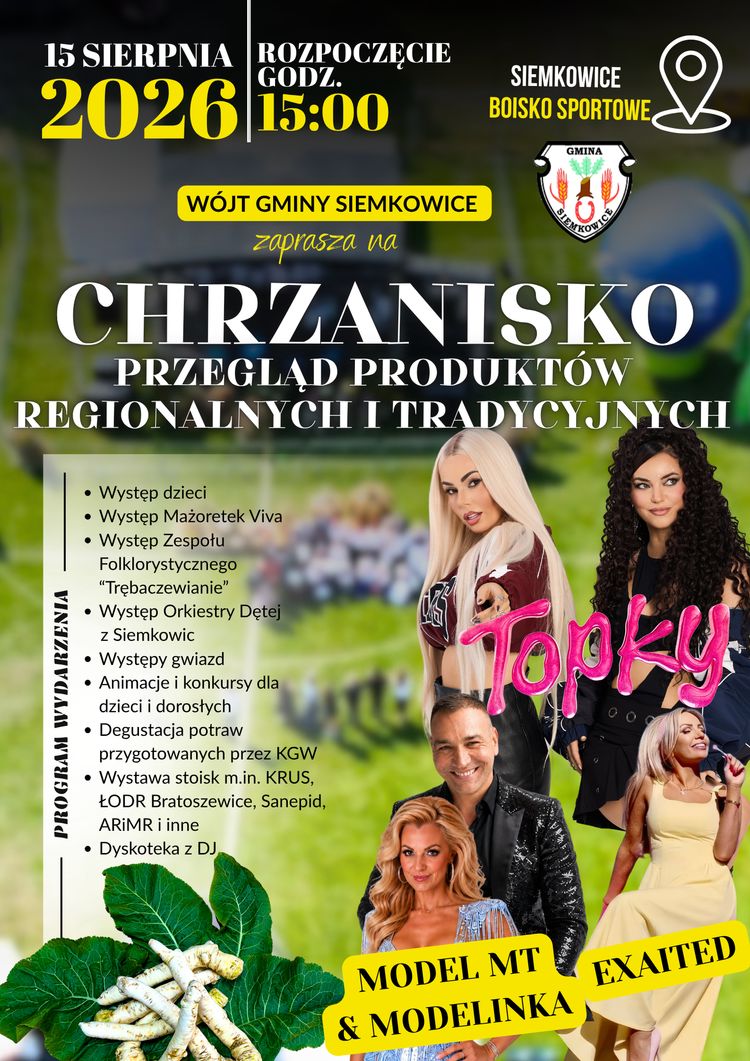 Chrzanisko 2026. Siemkowice zapraszają na święto regionalnych smaków i tradycji