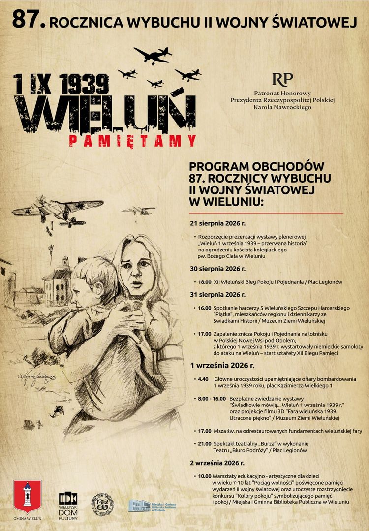 Wieluń szykuje się do obchodów 87. rocznicy wybuchu II wojny światowej