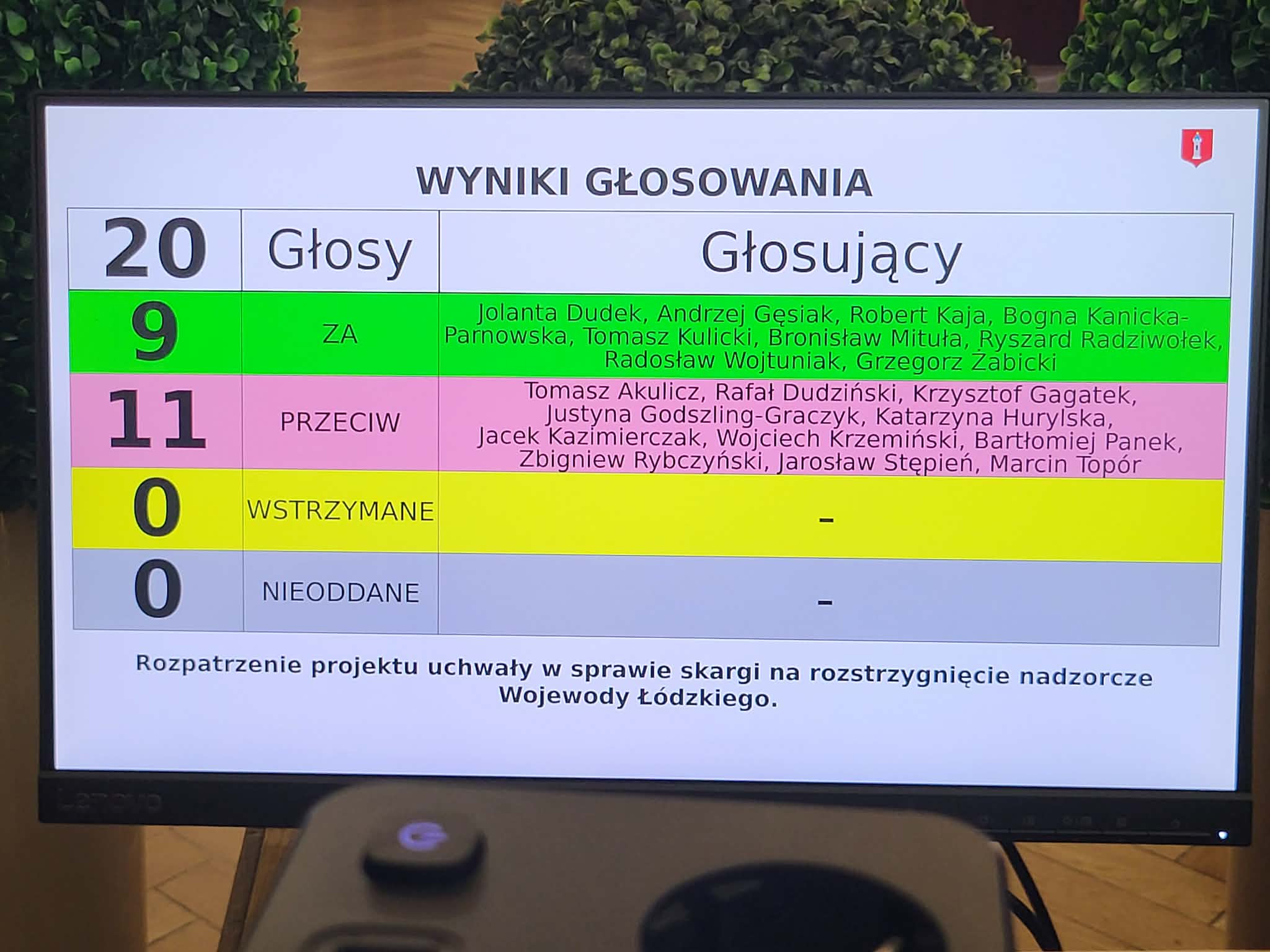 Temat planu ogólnego wrócił na obrady Rady Miejskiej w Wieluniu. Radni głosowali w sprawie wniesienia skargi na rozstrzygnięcie nadzorcze wojewody łódzkiego