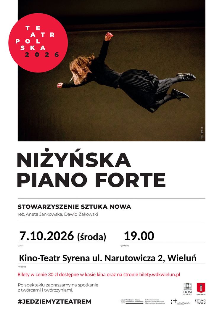 „Niżyńska. Piano forte” w Wieluniu. Taniec, muzyka i emocje na scenie Kino-Teatru Syrena