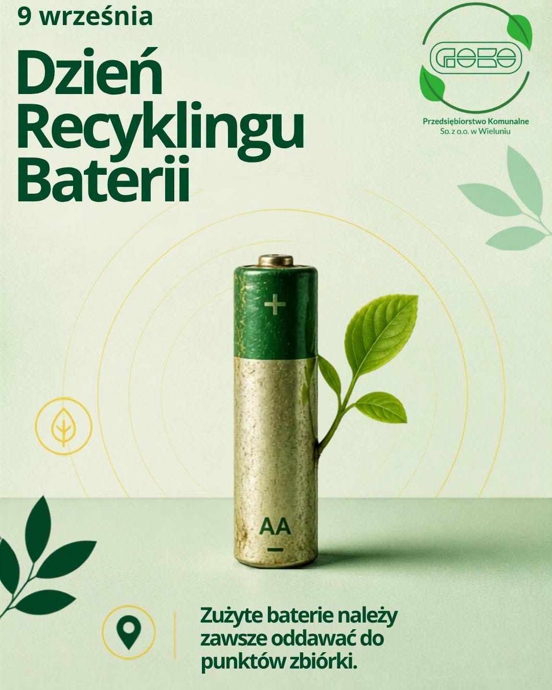 Dziś Europejski Dzień Recyklingu Baterii!