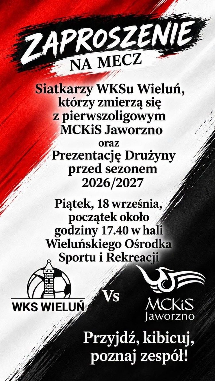 W piątek kolejny test siatkarzy WKS-u. Wcześniej prezentacja drużyny