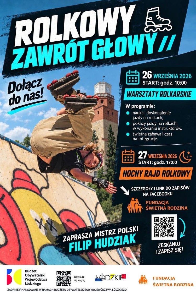 To będzie rolkowy weekend w Wieluniu. W sobotę warsztaty, a w niedzielę rajd